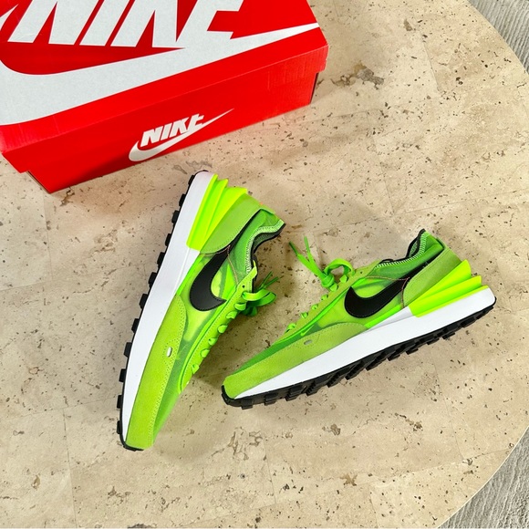 Men’s Nike Waffle One Electric Green /Black Size 11.5 - Picture 4 of 4
